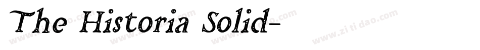 The Historia Solid字体转换